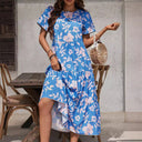 Floral Ruffle Summer Dress for Women
