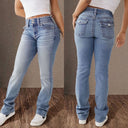 High Waist Bootcut Stretch Jeans for Women
