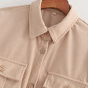 Stylish Women's Blouse with Patch Pockets