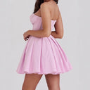 Heart-Shaped Neckline Flared Women's Cocktail Dress