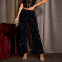 Sequined Evening Pants for Women