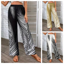 Chic Palazzo Pants with Tropical Palm Design