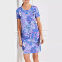 Floral Print Short Sleeve Women's Dress