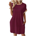 Floral Print Women's Summer Dress with Pockets