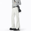 Chic Wide-Leg Leisure Pants with Pleats
