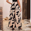 Floral Print Women's High-Waisted Summer Trousers