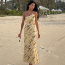 Chic Long Sheath Dress with Stylish Spaghetti Straps