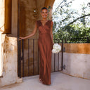 Chic V-Neck Maxi Dress for Women