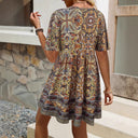 Boho-Patterned Women's Summer Dress