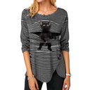 Cat Design Women's T-Shirt for Everyday Wear