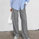 Chic Wide Leg Trousers with Stylish Belt and Pleats