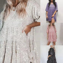 Sequined Mini Dress for Women's Night Out