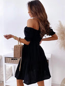 Off-Shoulder Ruffled Summer Dress for Women
