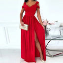 Chic Women's Maxi Dress with Stylish Slit