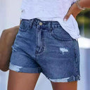 Trendy Distressed Denim Shorts for Women