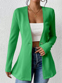 Asymmetrical Women's Blazer Jacket - Chic Design