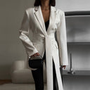 Chic Women's Blazer with Waist Belt