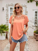 Lace-Trimmed Women's Blouse for All Occasions