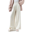 Chic Wide-Leg Trousers with Fringes for Women