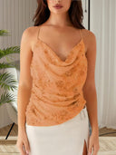 Floral Embroidered Chiffon Women's Top