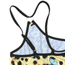 Women's Butterfly Print Fitted Dress