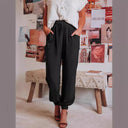 Women’s Relaxed Fit Pants with Elastic Waist and Handy Pockets