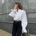 Chic Blouse with Statement Sleeves