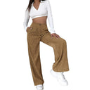 Chic Women's Corduroy Wide-Leg Pants