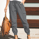 Chic Women's Cargo Pants with Elastic Waistband