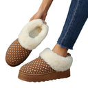Chic Fluffy Slippers with Glitter Accents and Cozy Lining