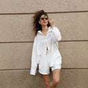 Linen Blouse and Shorts Ensemble for Women