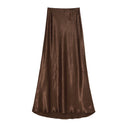 Satin Viscose Maxi Skirt for Women