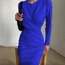 Chic Long Sleeve Wrap Dress for Women