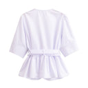 Chic Blouse with Bow Accents for Women