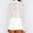Ladies Long Sleeve Lace Top for Sophisticated Style