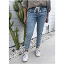 Women’s Jogging Pants with Elastic Waist & Zippered Pockets