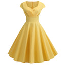 Chic Women's A-Line Dress with Flattering Waist Design