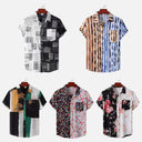 Floral Print Women's Short Sleeve Blouse