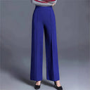 Chic High-Waisted Palazzo Pants with Side Pleats