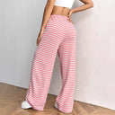 Women's Wide-Cut Relax Pants with Adjustable Drawstring