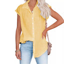 Airy Short Sleeve Blouse in Premium Fabric