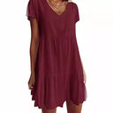 Chic V-Neck Dress with Ruffled Hem and Convenient Pockets for Women