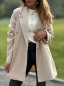 Chic Oversized Blazer with Double-Breasted Design