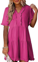 Stylish Ruffle Summer Dress for Women