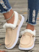 Cozy Fluffy Slip-On Slippers for Women