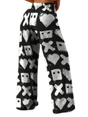 Stylish Women's Printed Leisure Trousers with Stretch Waist