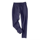 Chic Linen Blend Chino Pants with Adjustable Waist