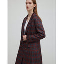 Stylish Women's Check Pattern Blazer