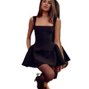 Flared Skirt Women's Short-Sleeve Dress