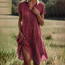 Chic Polo Collar Women's Shirt Dress in Airy Fabric
